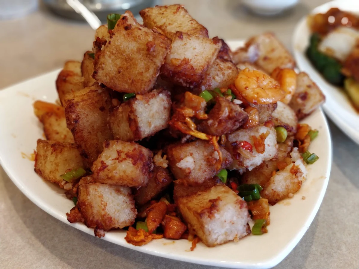 fried chilli turnip patties 星州炒蘿蔔榚, Congee Queen - North York(Lawrence/Don Mills)